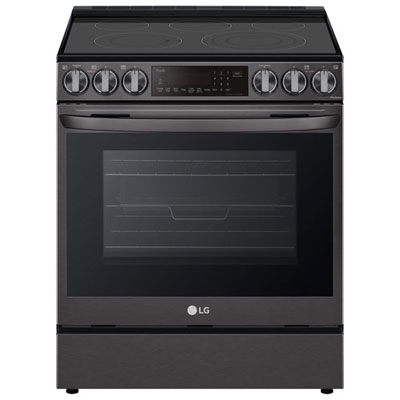 "LG 30"" Convection Slide-In Electric Air Fry Range (LSEL6335D) - Black - Open Box - Perfect Condition"