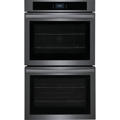 Frigidaire 30" 10.6 Cu. Ft. Double Self-Clean Electric Wall Oven (FCWD3027AD) - Black Stainless Double Wall Ovens