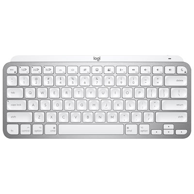 Image of Logitech MX Keys Mini Bluetooth Backlit Ergonomic Keyboard for Mac - Pale Grey