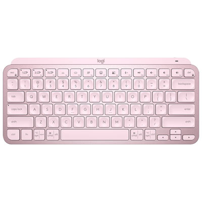 Image of Logitech MX Keys Mini Bluetooth Backlit Ergonomic Keyboard - Rose