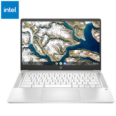 Image of Open Box - HP 14   Chromebook - Mineral Silver (Intel Celeron N4500/64GB eMMC/4GB RAM/Chrome OS)