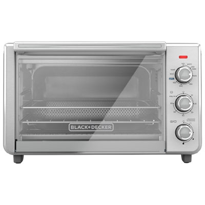 Image of Black & Decker 6-Slice Air Fry Toaster Oven - 2.8 Cu. Ft./78.8L - Stainless Steel