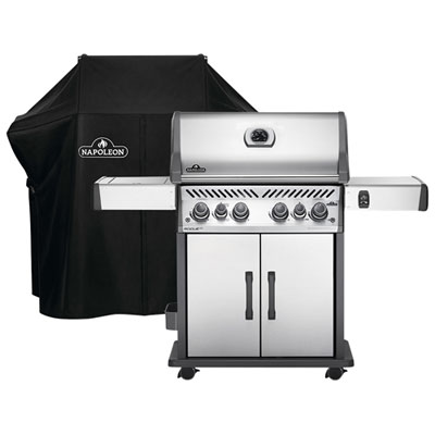 Image of Napoleon Rogue SE 525 76500 BTU Propane BBQ with Grill Cover - Only at Best Buy