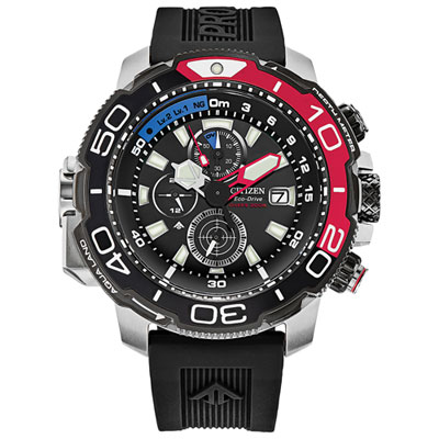 Image of Citizen Promaster Aqualand 50mm Men's Chronograph Sport Watch - Black/Stainless Steel