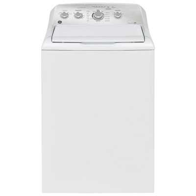 Open Box (Perfect Condition) - GE 4.9 Cu. Ft. (IEC) Top Load Agitator Washer with SaniFresh and Turbo/Speed Wash (GTW451BMRWS) - White