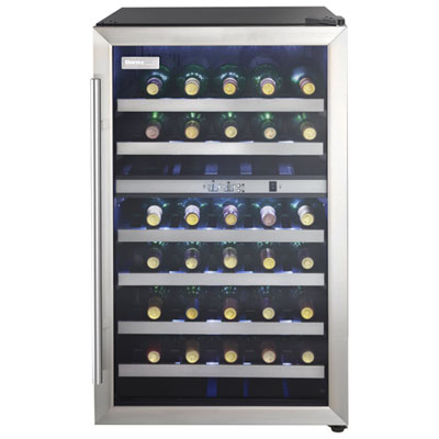 Danby 38-Bottle Freestanding Dual Temperature Zone Wine Cooler (DWC114BLSDD) - Stainless Steel This is my second Danby wine fridge