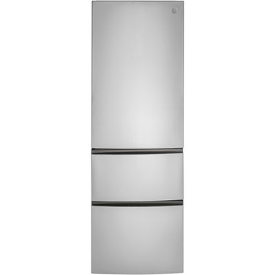 GE 24" 11.9 Cu. Ft. Bottom Freezer Refrigerator (GLE12HSPSS) - Stainless Steel GE Refrigerator Freezer