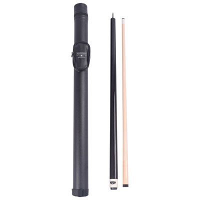 Hathaway Conquest 58" Maple Cue and and Case Set - Black