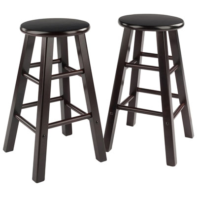 Image of Element Transitional Counter Height Barstool - Set of 2 - Espresso