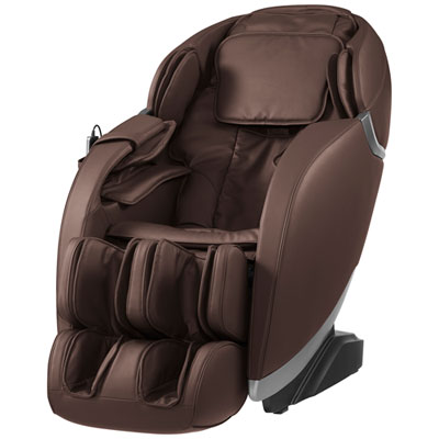 Image of Insignia 2D Zero Gravity Full Body Massage Chair - Brown / Silver Trim