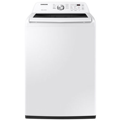 Open Box (Scratch & Dent) Samsung 5.2 Cu. Ft. (IEC) Top Load Washer with Smart Care and Diamond Drum (WA45T3200AW) - White