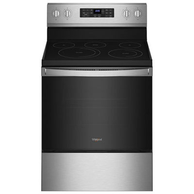 Whirlpool 30" 5.3 Cu. Ft. Electric Air Fry Range (YWFE550S0LZ) -Stainless -Open Box -Scratch & Dent