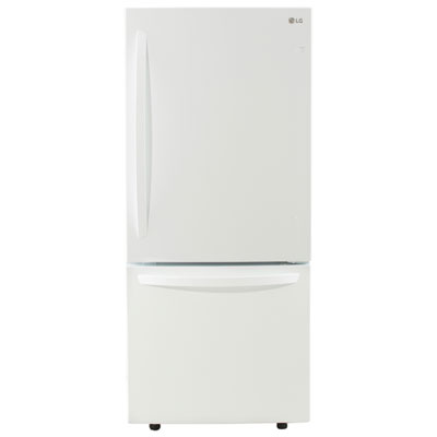 LG 30" 22.1 Cu. Ft. Bottom Freezer Refrigerator (LRDNS2200W) - White Fantastic Fridge