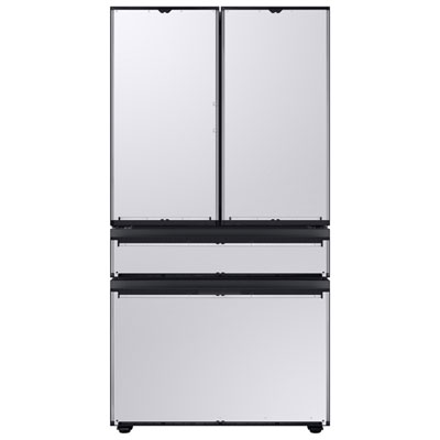 Samsung BESPOKE 36" 22.8 Cu. Ft. 4-Door French Door Refrigerator with Water Dispenser (RF23BB8600APAA) - Custom Panel Ready Great style and functionality
