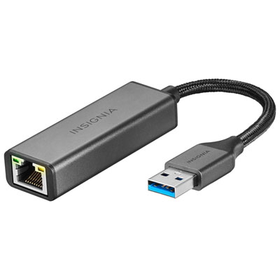 Insignia USB 3.0 to Ethernet Adapter (NS-PA3U6E-C) - Only at Best Buy USB Ethernet adapter