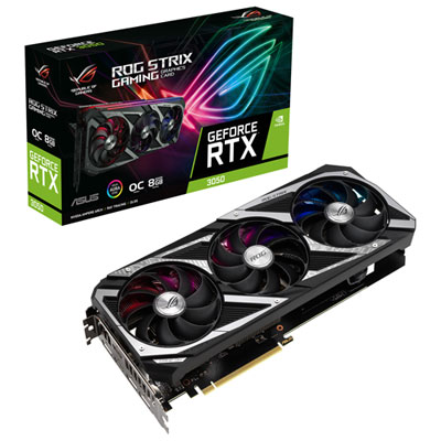 Image of ASUS ROG Strix NVIDIA GeForce RTX 3050 OC Edition 8GB GDDR6 Video Card