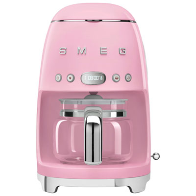 Smeg 10-Cup Drip Coffee Maker - Pink