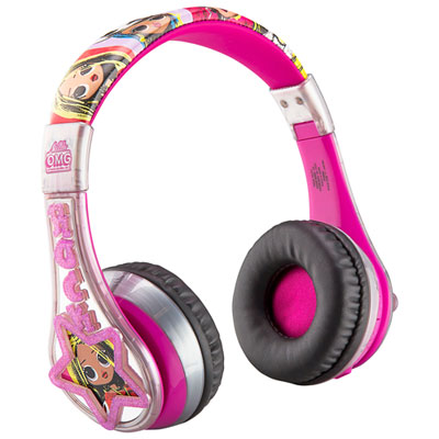 Image of KIDdesigns Noise Cancelling Over-Ear Bluetooth Headphones - LOL Surprise