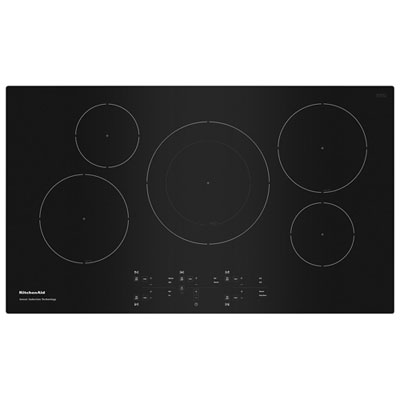 KitchenAid 36" 5-Element Induction Cooktop (KCIG556JBL) - Black Love it