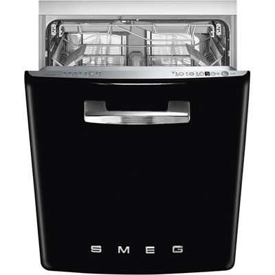 Image of Smeg 24   47dB Built-In Dishwasher with Third Rack (STU2FABBL2) - Black