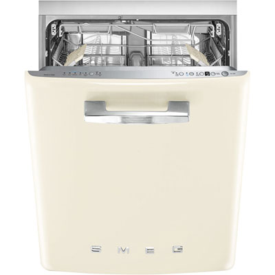 Image of Smeg 24   47dB Built-In Dishwasher with Third Rack (STU2FABCR2) - Cream