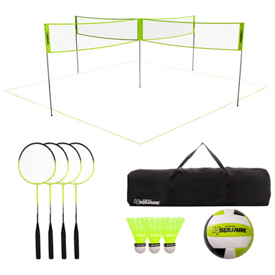 Image of Triumph 4-Square Volleyball & Badminton Combo Set
