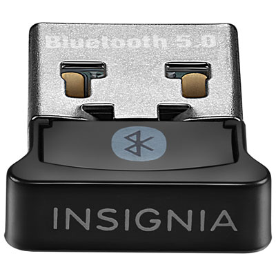 Insignia USB Bluetooth 5.0 Adapter (NS-PA3BT5A2B22-C) - Black - Only at Best Buy Works great!!