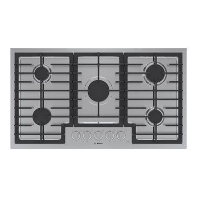 Image of Bosch 36   5-Burner Gas Cooktop (NGM5658UC) - Stainless Steel