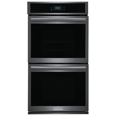 Frigidaire Gallery 27" 7.6 Cu.Ft. Combination Electric Wall Oven (GCWD2767AD) - Black Stainless Steel Double wall oven 27"