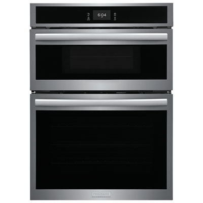 Frigidaire Gallery 30" 5.3 CU. Ft Combination Electric Wall Oven (GCWM3067AF) - Stainless Steel wall oven / microwave combo