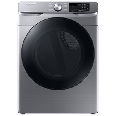 Samsung 7.5 Cu. Ft. Gas Steam Dryer (DVG45B6305P/AC) - Platinum Samsung Dryer with Steam Sanitize