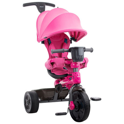 Image of Joovy Tricycoo 4.1 10   Kids Push/Pedal Tricycle - Pink