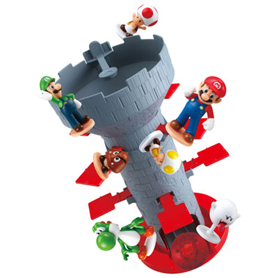 Image of Epoch Super Mario Blow Up Shaky Tower Tabletop Balancing Game