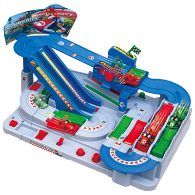 Image of Epoch Super Mario Kart Racing Deluxe Obstacle Course Game