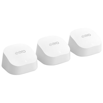 Image of eero 6+ Dual-Band Whole Home Mesh Wi-Fi 6 System (R010312) - 3 Pack