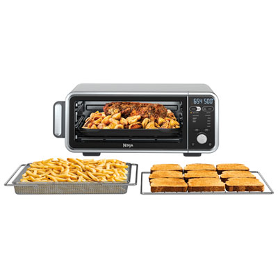 Four friteuse par convection à chaleur double 10-en-1 NINJA SP300C Foodi,  four de comptoir, gril, 1800 watts Très grande capacité 