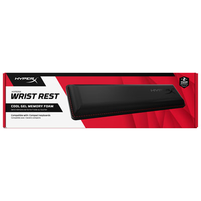 HyperX Compact Cool Gel Memory Foam Wrist Rest - Black This is by far the best wrist rest i have used and ive used many, the base has a great grip that wont