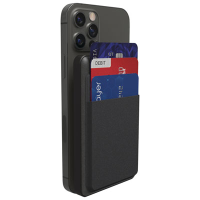 Image of Mophie Snap+ Juice Pack Mini Wallet Case & 5000 mAh Power Bank - Black