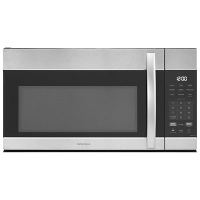 Image of Insignia Over-The-Range Microwave - 1.7 Cu. Ft. - Stainless Steel - Only at Best Buy