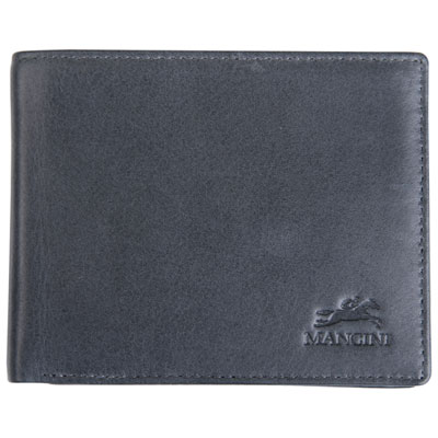 Image of Mancini Bellagio RFID Genuine Leather Bi-fold Wallet with Coin Purse - Grey