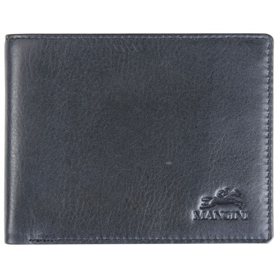 Image of Mancini Bellagio RFID Genuine Leather Bi-fold Wallet - Black