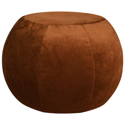 Gouchee Home Plump Velvet Polyester Pouf - Copper