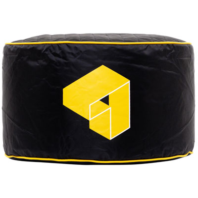 Image of Gouchee Home Siteazee Polyester Pouf - Yellow
