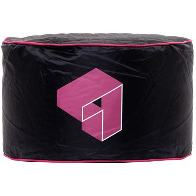 Image of Gouchee Home Siteazee Polyester Pouf - Pink