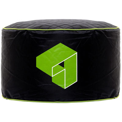 Image of Gouchee Home Siteazee Polyester Pouf - Green