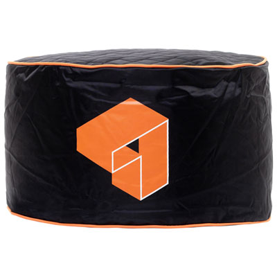 Image of Gouchee Home Siteazee Polyester Pouf - Orange