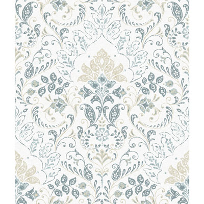RoomMates Persian Damask Peel & Stick Wallpaper - Blue