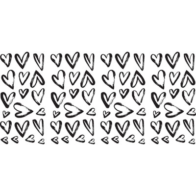 Image of RoomMates Sketchy Hearts Peel & Stick Wall Decals