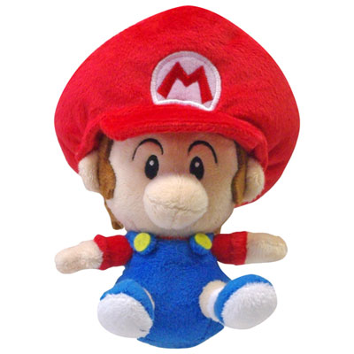 Image of Little Buddies Super Mario Bros Baby Mario Plush