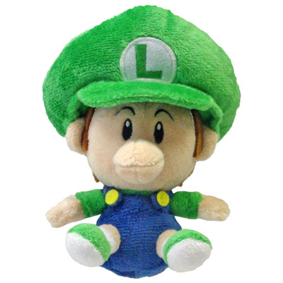 Image of Little Buddies Super Mario Bros Baby Luigi Plush